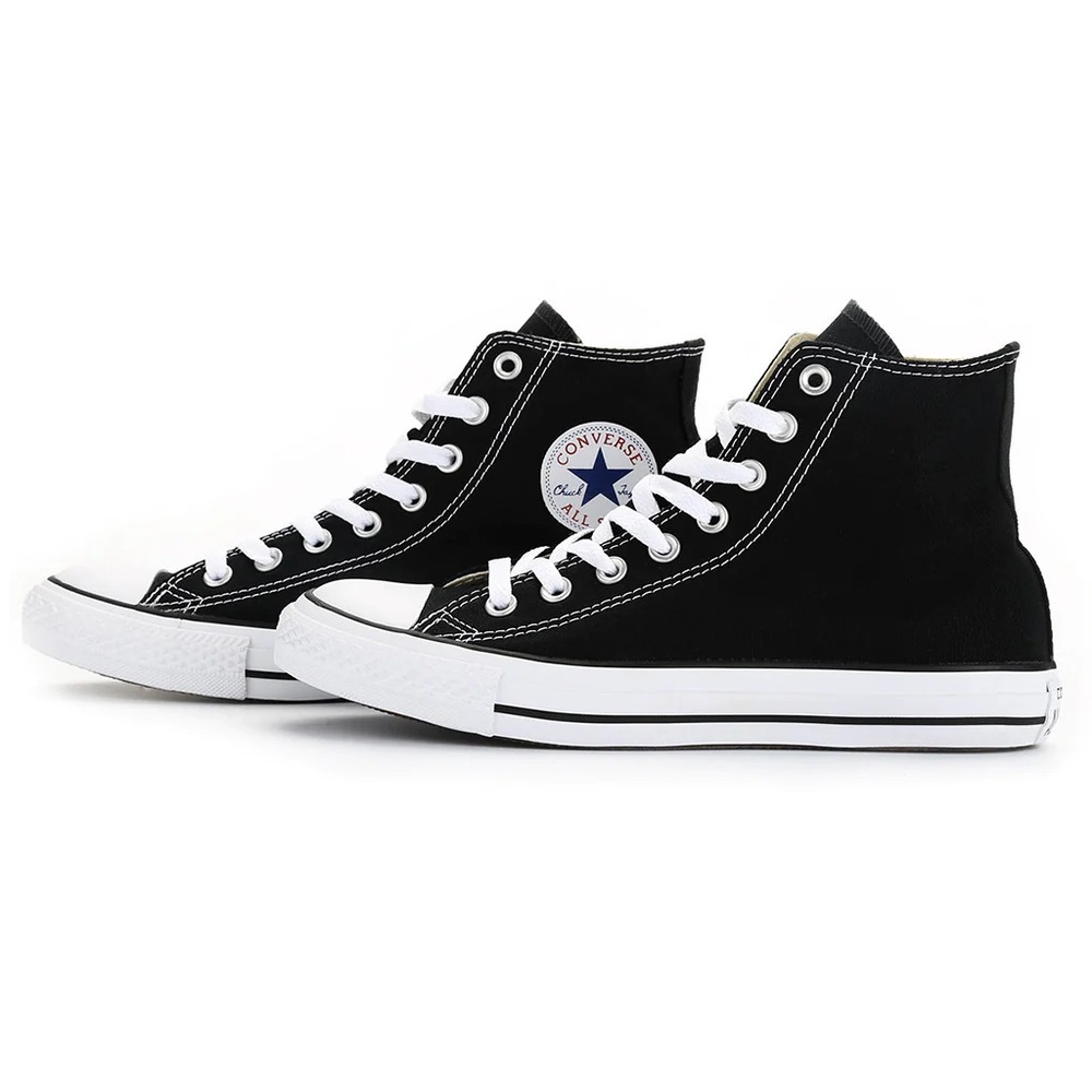 Black High Top Converse - Size 8